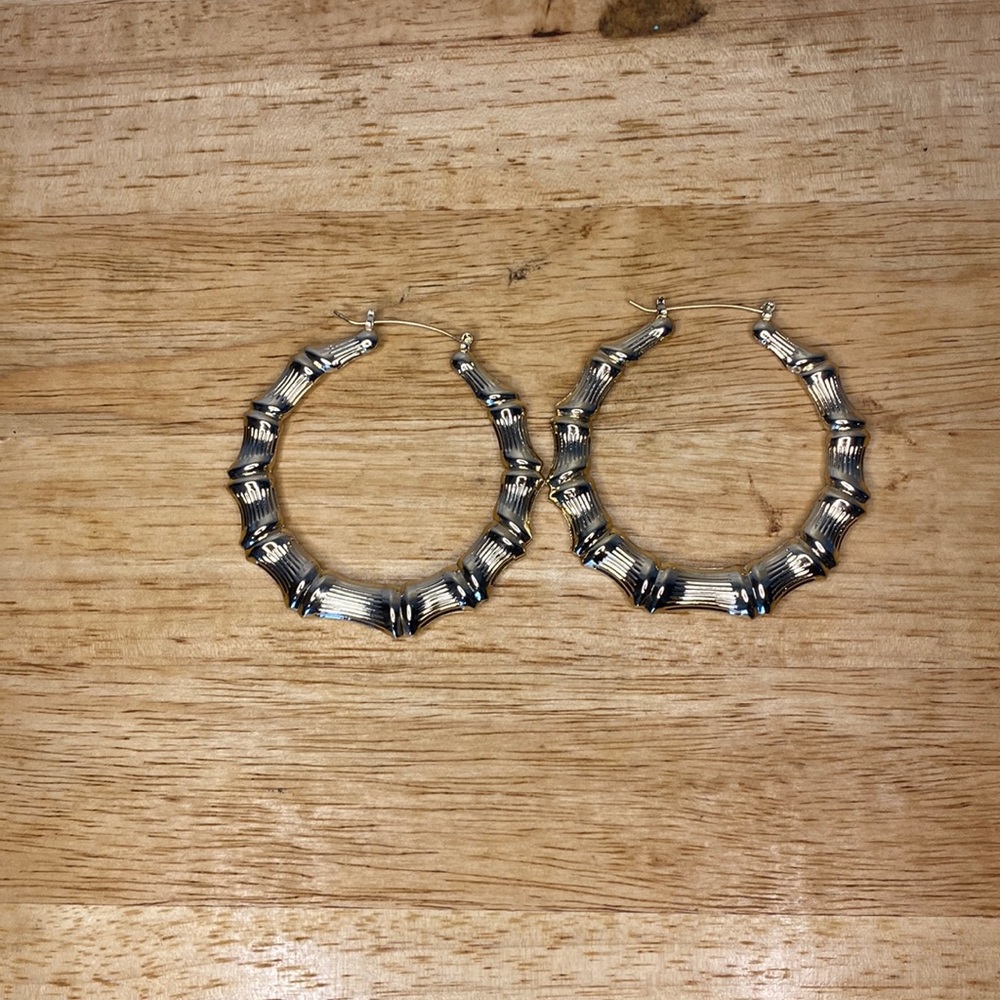 80’s style bamboo earrings